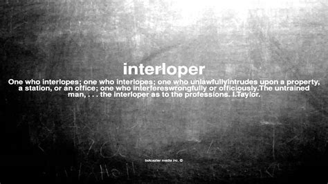 what does interloper mean.